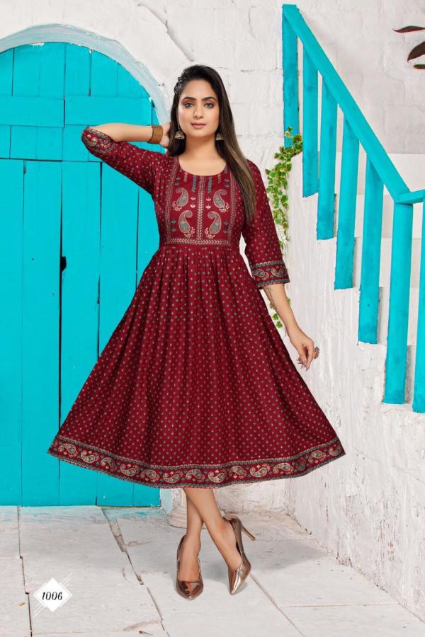  TRENDY SAHIBA VOL.1 Rayon Exclusive Kurti Collection